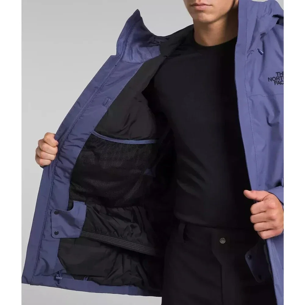 The North Face Freedom Jacket Men's Small Cave Blue Insulated Full Zip SGN1654